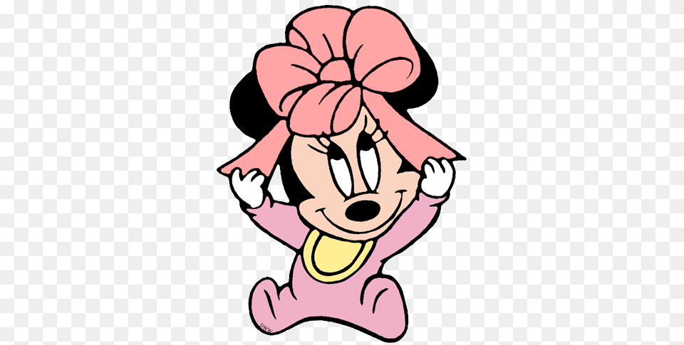 Minnie Mouse Bow Clipart Free Clipart, Cartoon, Baby, Person, Face Png