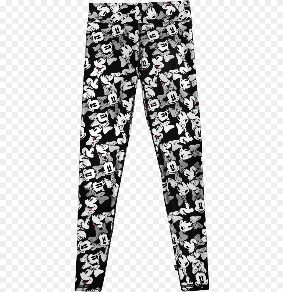 Minnie Mouse Bows On Bows Tall Band Leggings Pajamas, Clothing, Pants Png