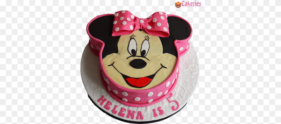 Minnie Mouse Cake Birthday Cake, Birthday Cake, Cream, Dessert, Food Png Image