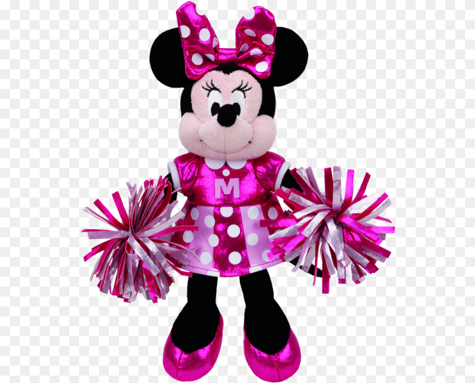 Minnie Mouse Cheerleader Sparkle Beanie Babies Minnie Mouse Ty Beanie Baby, Doll, Toy Png