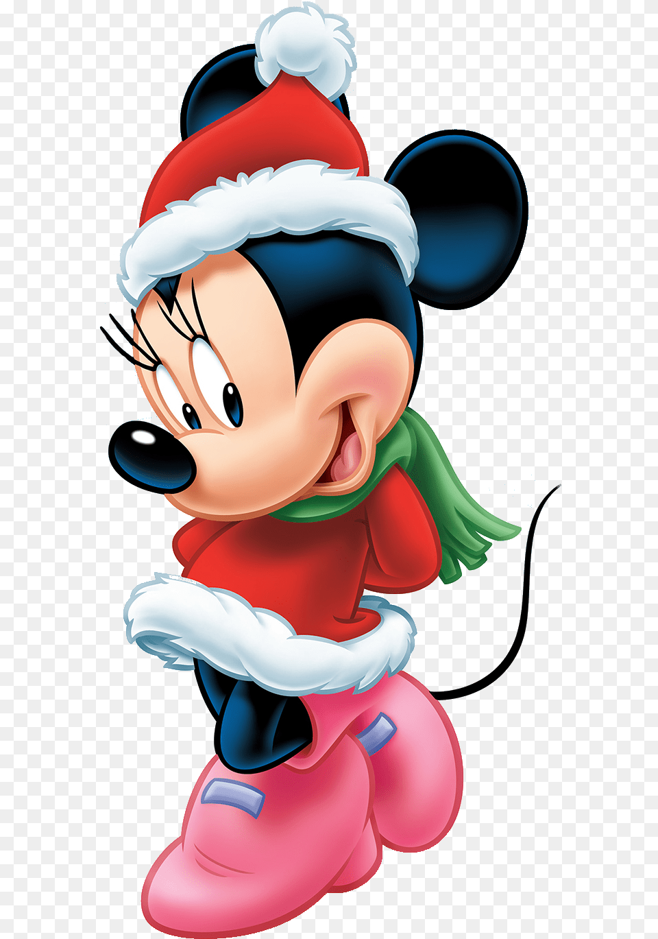 Minnie Mouse Christmas Lifesize Standup Minnie Mouse Santa Claus, Book, Comics, Publication, Toy Free Transparent Png
