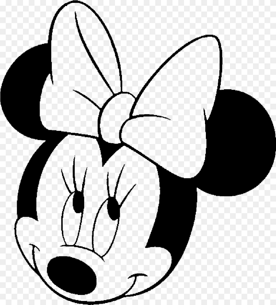 Minnie Mouse Clipart Eyes Coloring Minnie Mouse Face, Gray Free Png