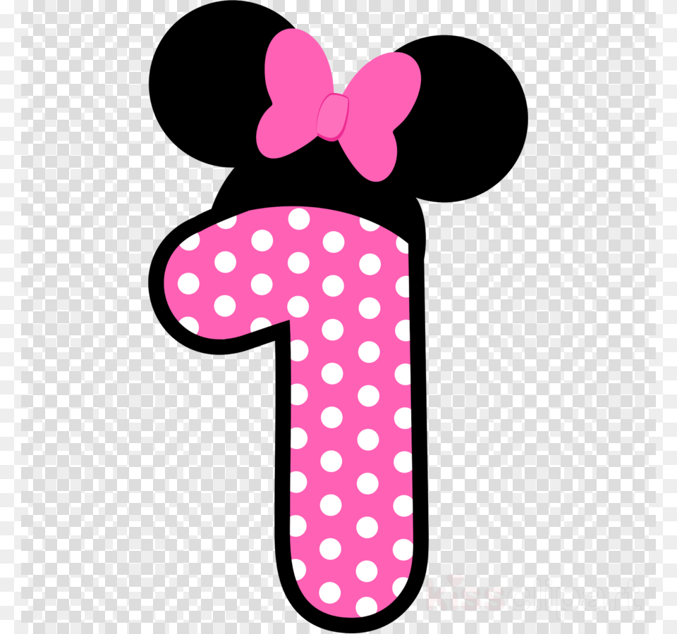 Minnie Mouse Clipart Minnie Mouse Mickey Mouse Numero 1 Minnie Rosa, Pattern, Polka Dot Free Transparent Png