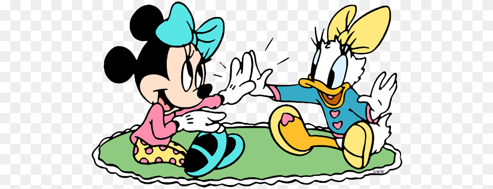 Minnie Mouse Daisy Duck Clip Art Disney Clip Art Galore, Cartoon, Book, Comics, Publication Png Image
