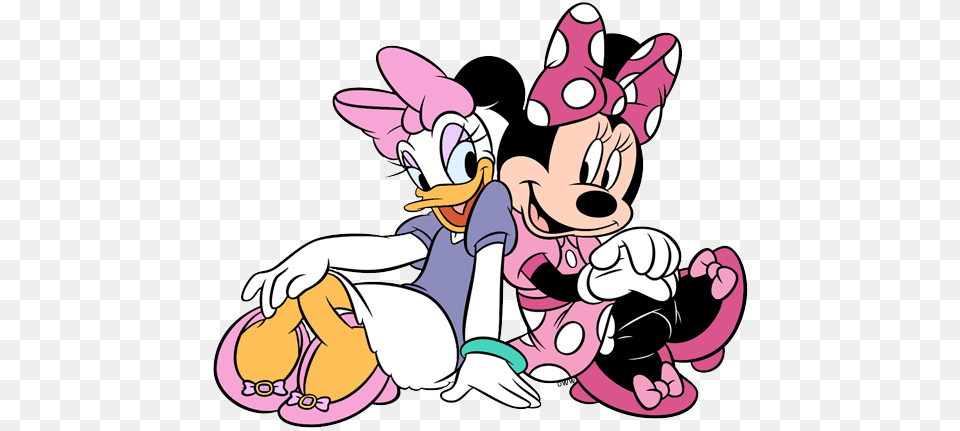 Minnie Mouse Daisy Duck Clip Art Disney Clip Art Galore, Book, Cartoon, Comics, Publication Png Image