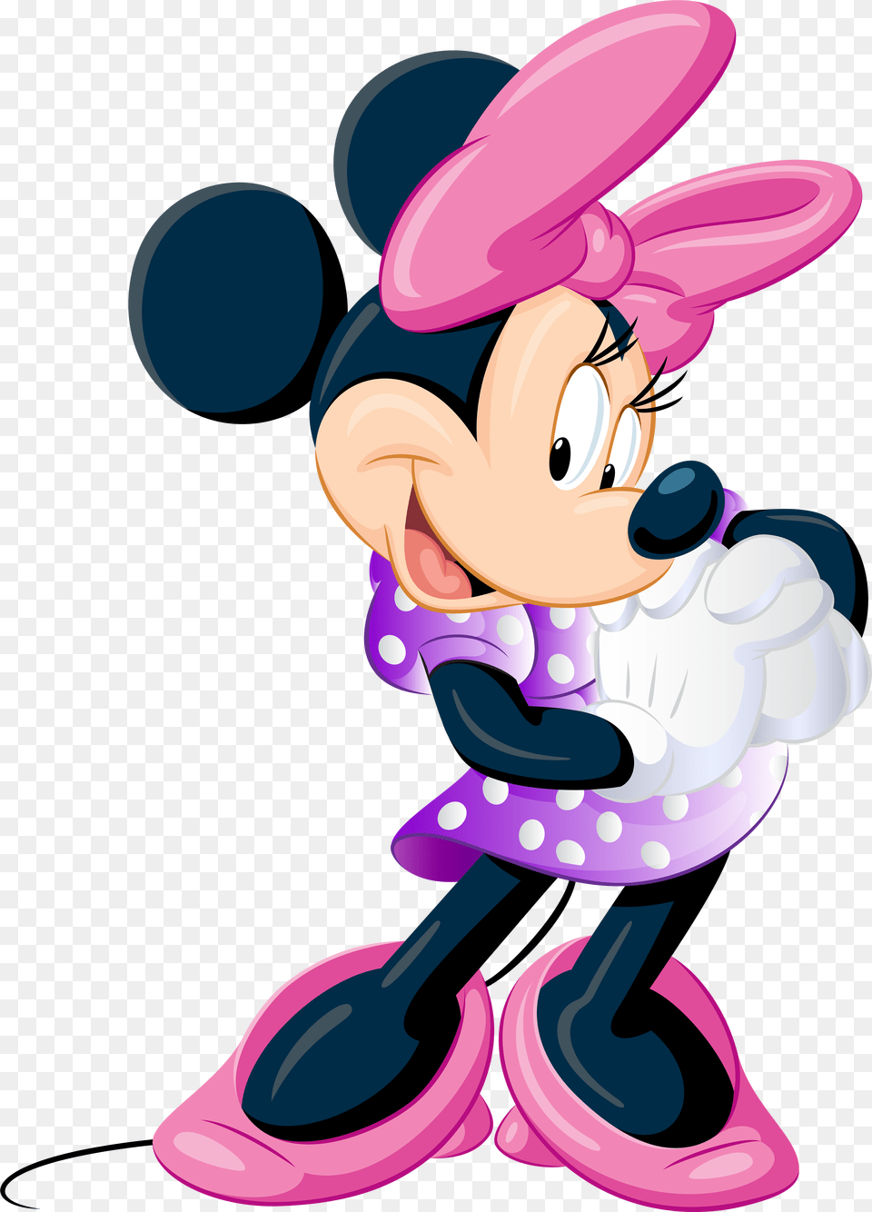 Minnie Mouse Clip Art Image Minnie Mouse Clipart, Purple, Cartoon, Book, Publication Free Transparent Png