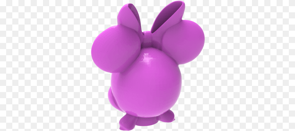 Minnie Mouse Head Minnie Mouse 3d Druck, Purple, Animal, Mammal, Rabbit Free Png Download