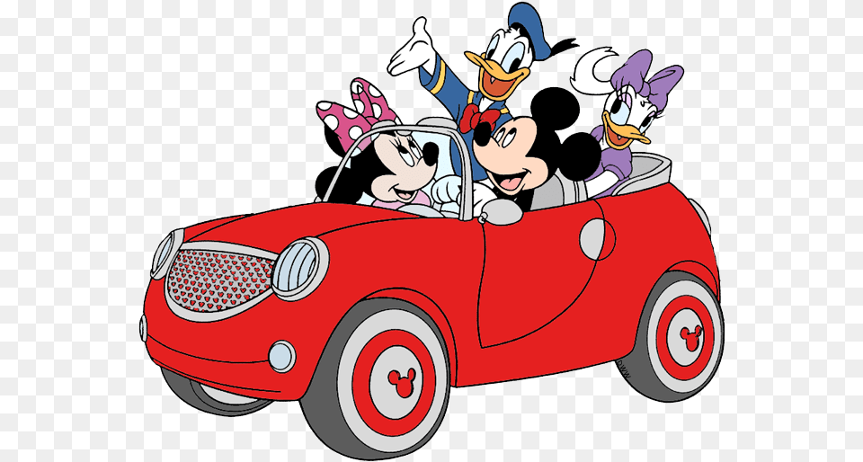 Minnie Mouse In Car, Vehicle, Transportation, Person, Baby Free Transparent Png