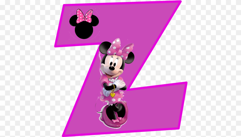 Minnie Mouse Letters E, Purple, Text Png