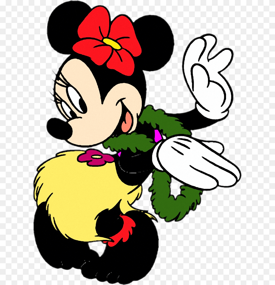Minnie Mouse Luau, Smelling, Face, Head, Person Png Image