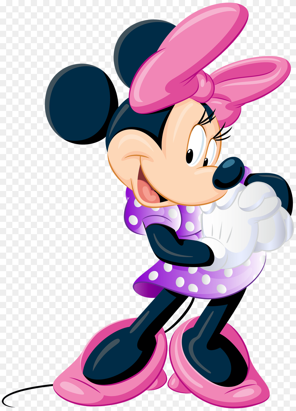 Minnie Mouse Mickey Mouse Clip Art Minnie Download, Purple, Cartoon, Book, Publication Free Png