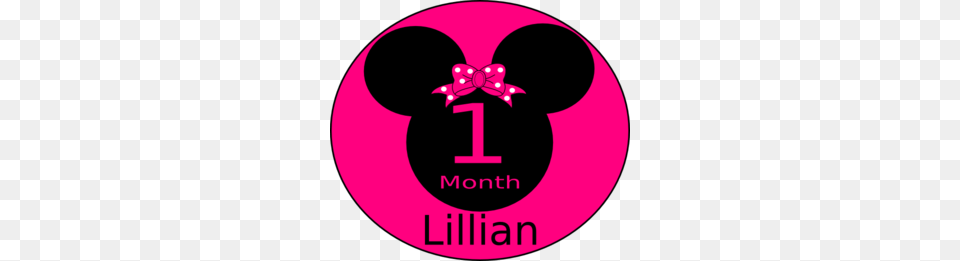 Minnie Mouse Month E Clip Art, Purple, Logo, Disk, Symbol Free Png