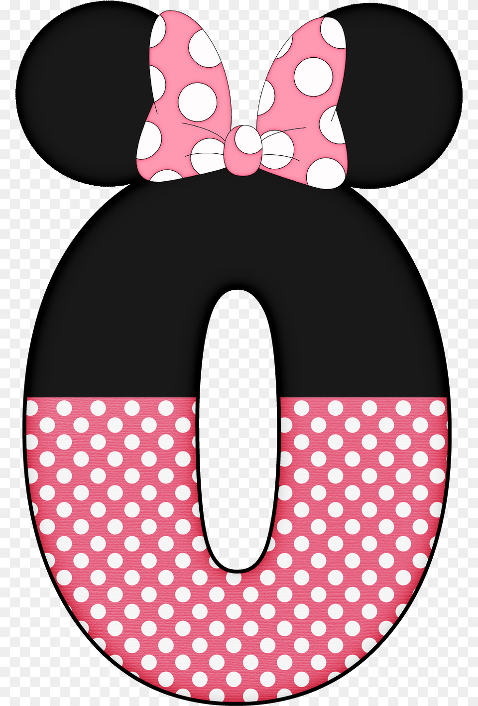 Minnie Mouse Number, Pattern, Home Decor Free Png