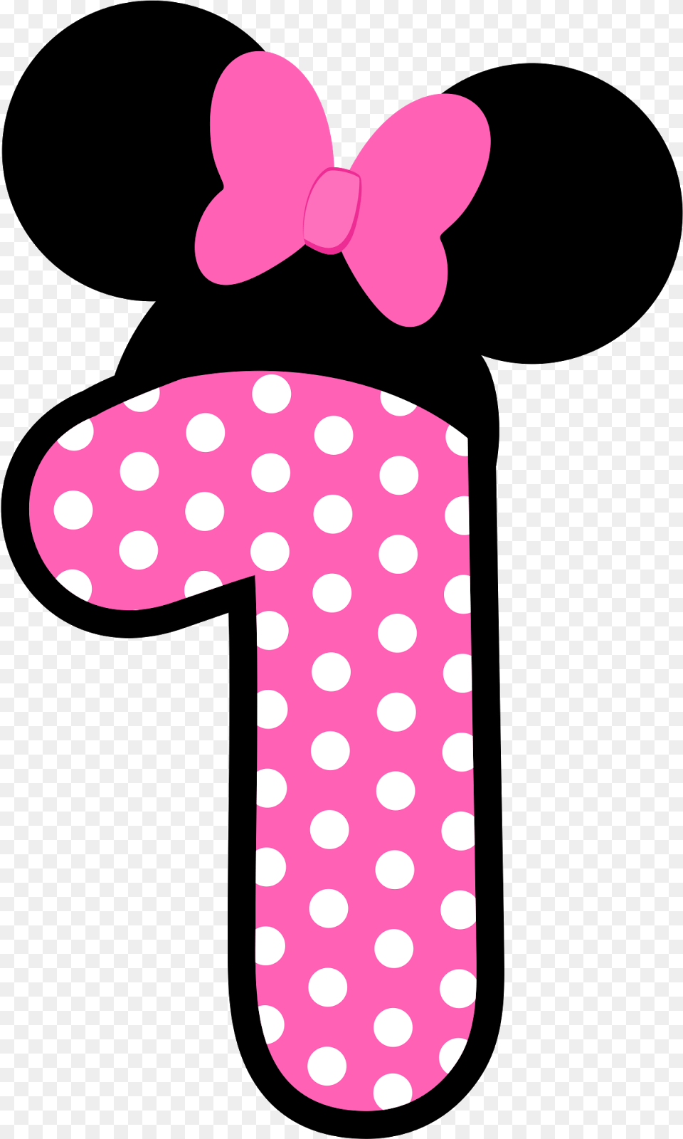Minnie Mouse Numero, Pattern, Polka Dot Free Png Download