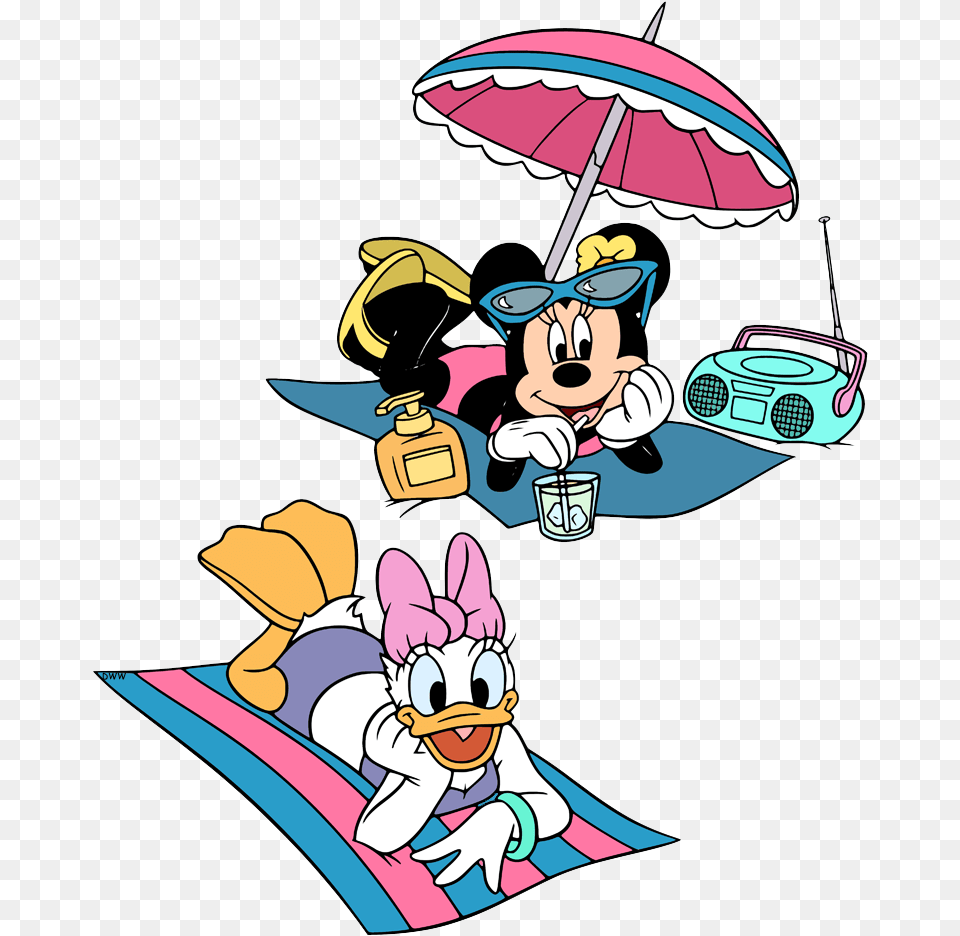 Minnie Mouse On The Beach, Cartoon, Baby, Person, Face Free Png