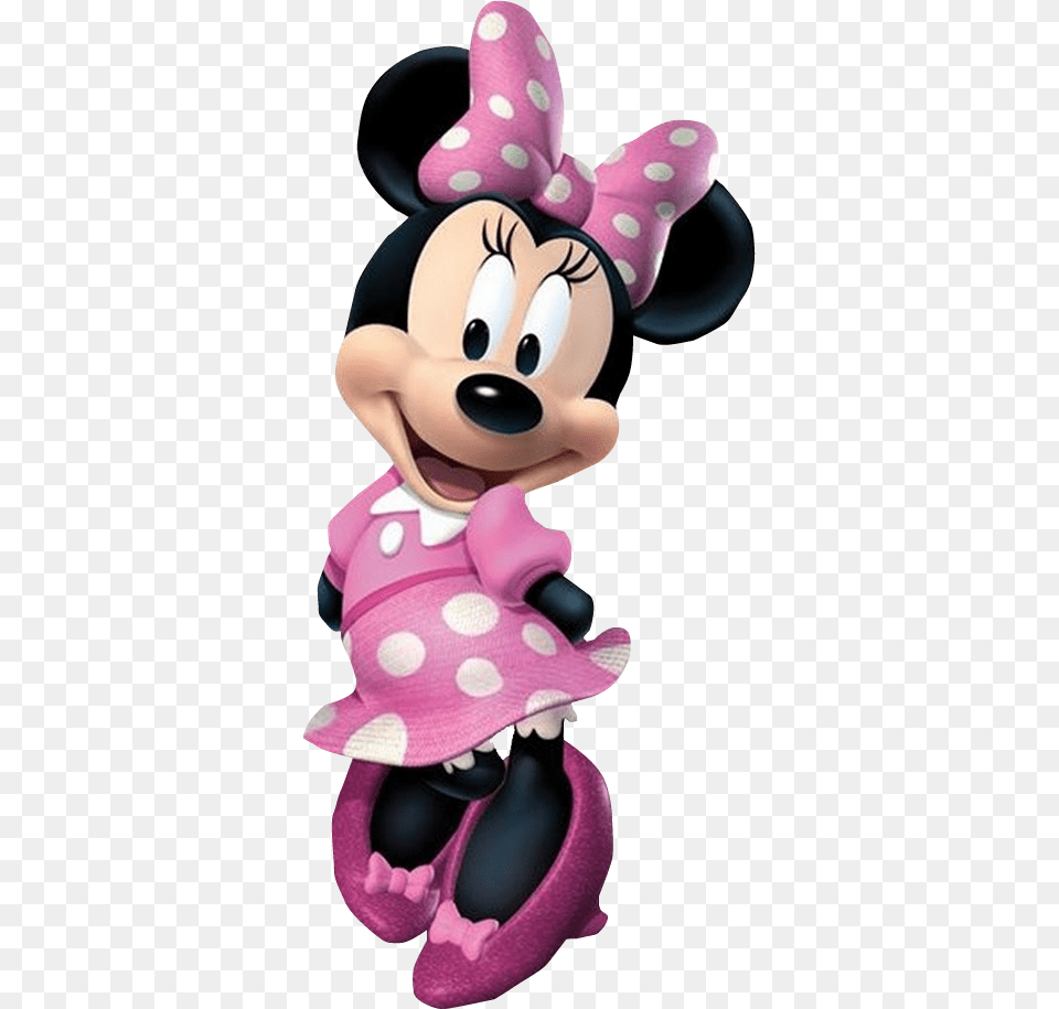 Minnie Mouse Pink With No Background, Toy, Figurine, Cartoon, Plush Png