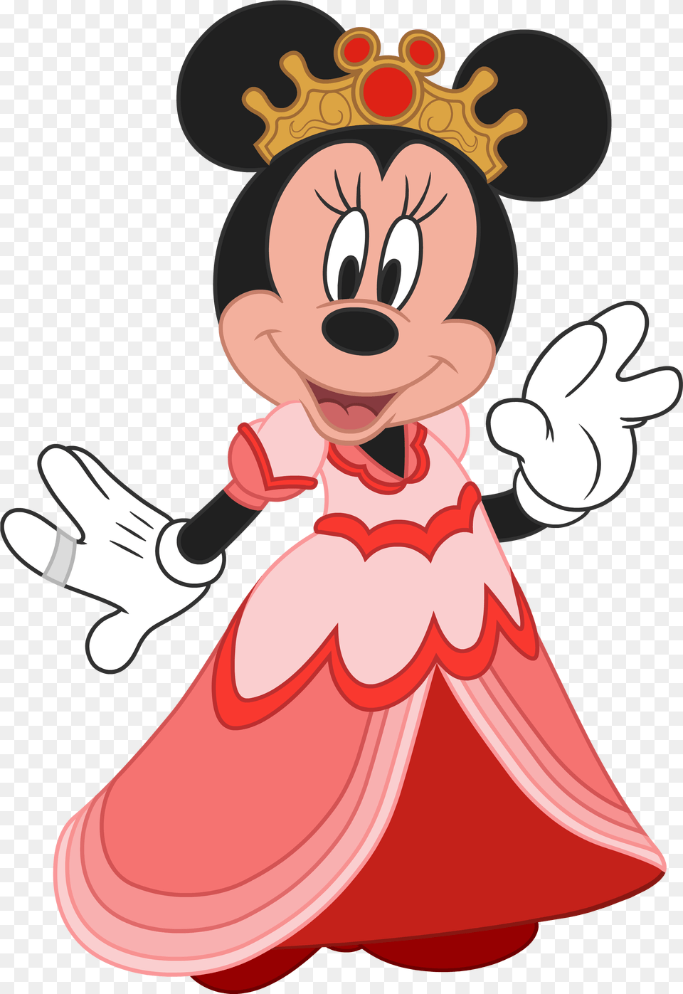Minnie Mouse Queen Minnie Mouse, Cartoon, Baby, Person, Performer Free Png