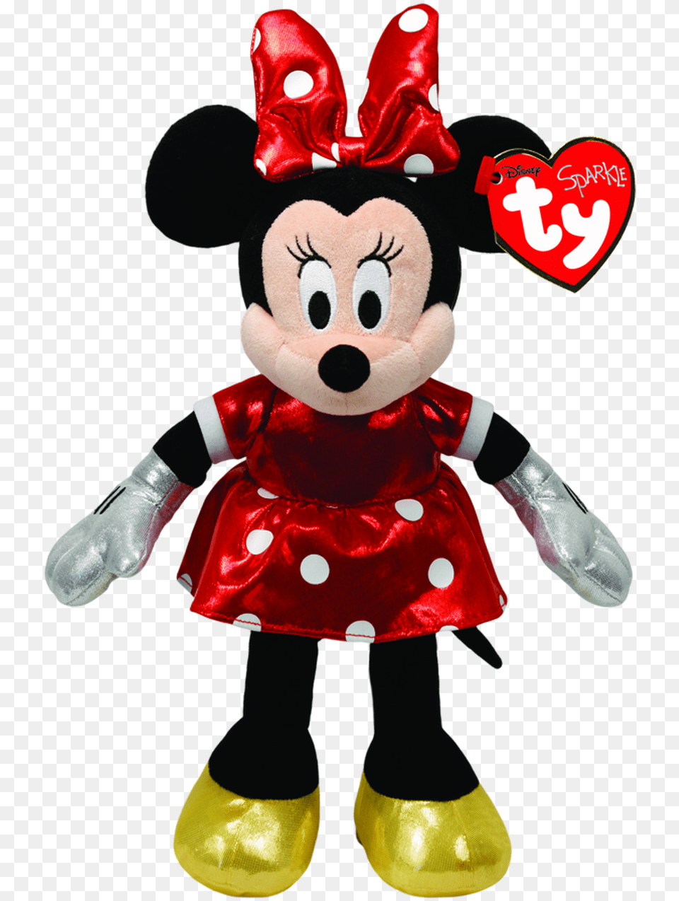 Minnie Mouse Red Sparkle Plush, Clothing, Footwear, Shoe, Toy Free Png