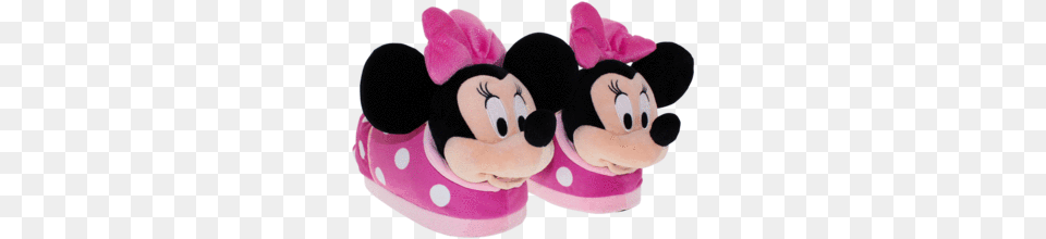 Minnie Mouse Slippers Pink, Plush, Toy Png