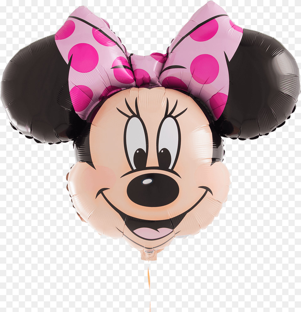 Minnie Mouse Supershape Minnie Mouse Head, Balloon, Face, Person, Baby Free Transparent Png