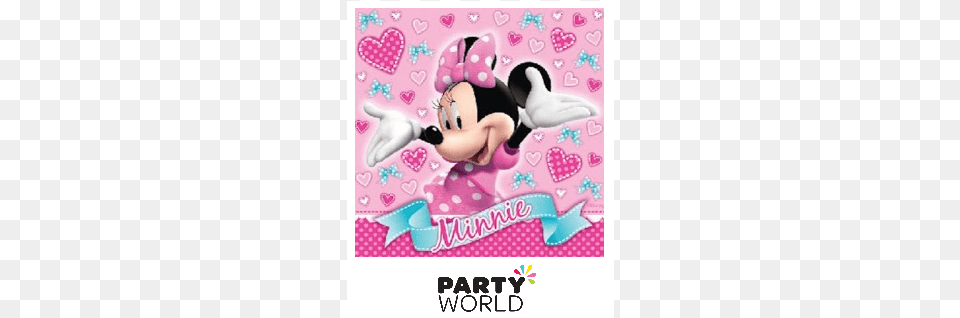 Minnie Mouse Tique Napkins Minnie Mouse Party Supplies, Home Decor, Rug, Animal, Bird Free Png Download