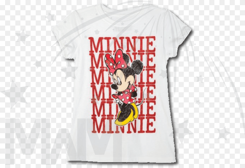 Minnie Mouse Toddler White Tshirt Xs Xl Sizes, Clothing, T-shirt, Shirt, Adult Png