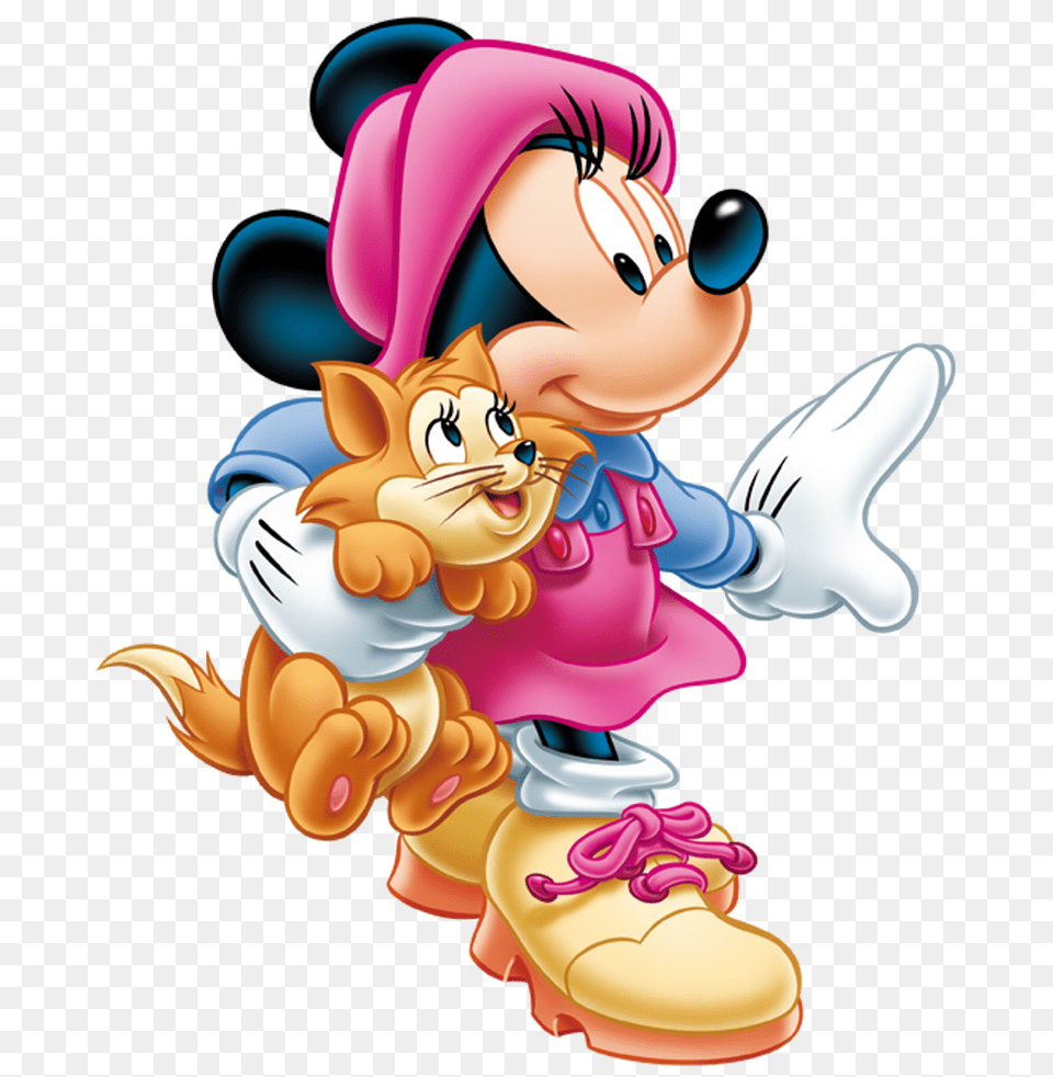 Minnie Mouse Transparent, Book, Comics, Publication, Baby Free Png Download