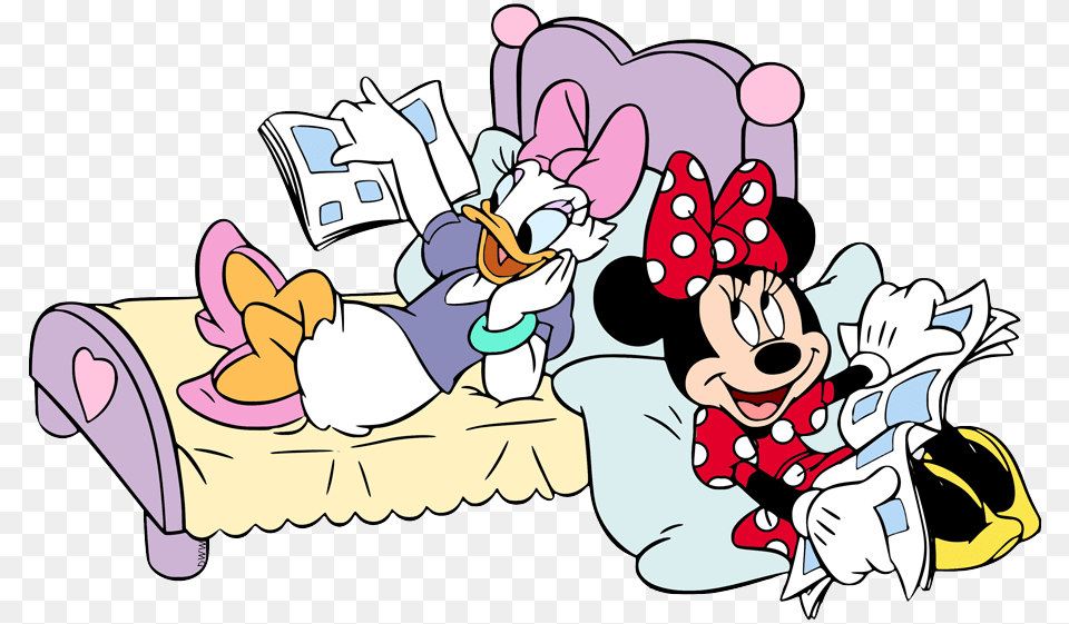 Minnie Mouse Y Daisy, Cartoon, Baby, Person, Book Free Transparent Png