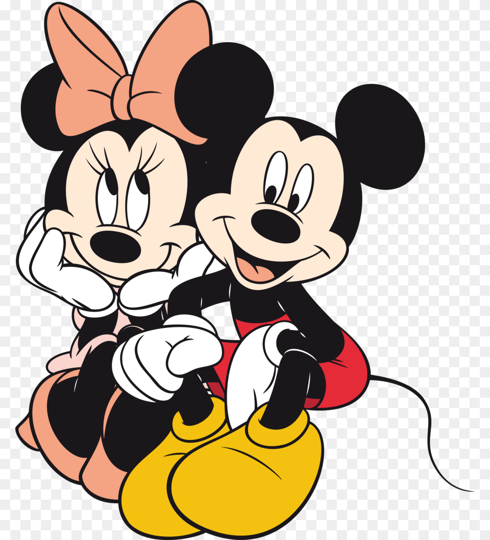 Minnie Mouse Y Mickey, Cartoon, Baby, Person Free Png Download