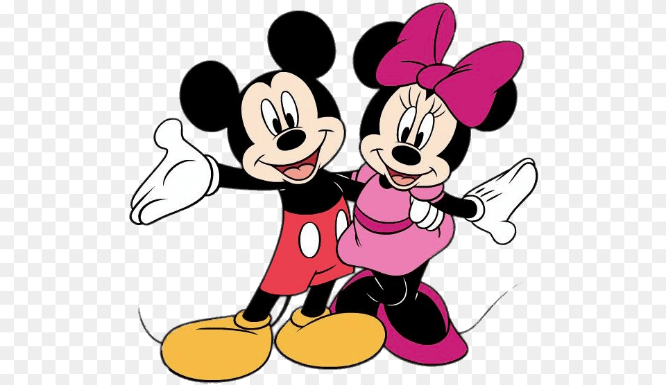 Minnie Mouse Y Mickey Mouse, Cartoon, Baby, Person Png Image