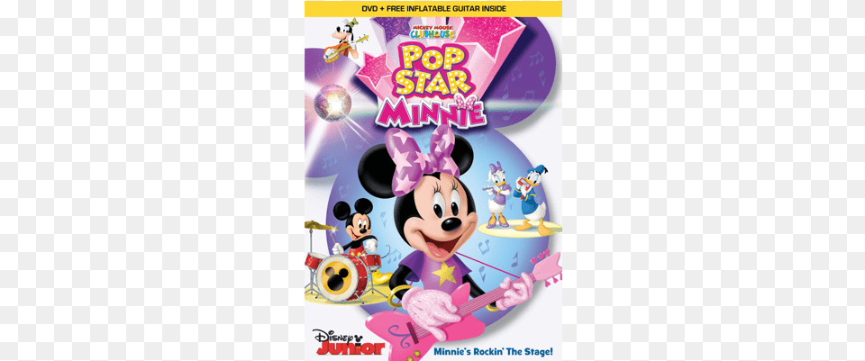 Minnie Pop Star Minnie, Advertisement, Poster, Book, Comics Free Png