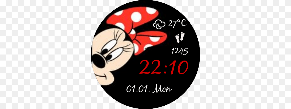 Minnie Watch Face Preview, Animal, Sea Life, Dynamite, Weapon Free Transparent Png