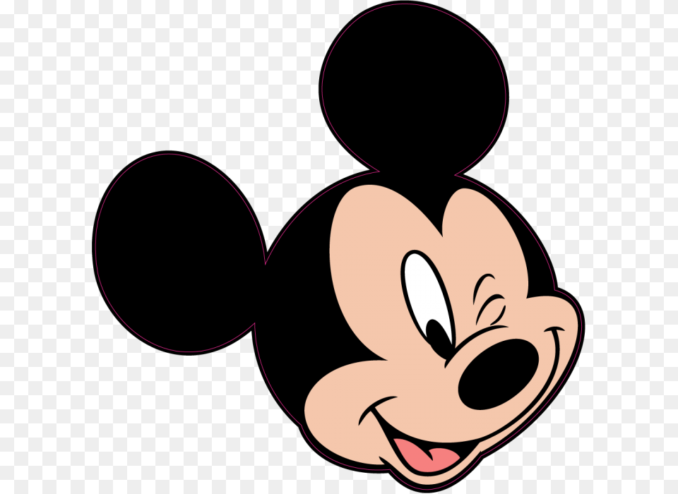 Minnie Wink Drawing Clip Mickey And Minnie Mouse Face, Cartoon Free Png