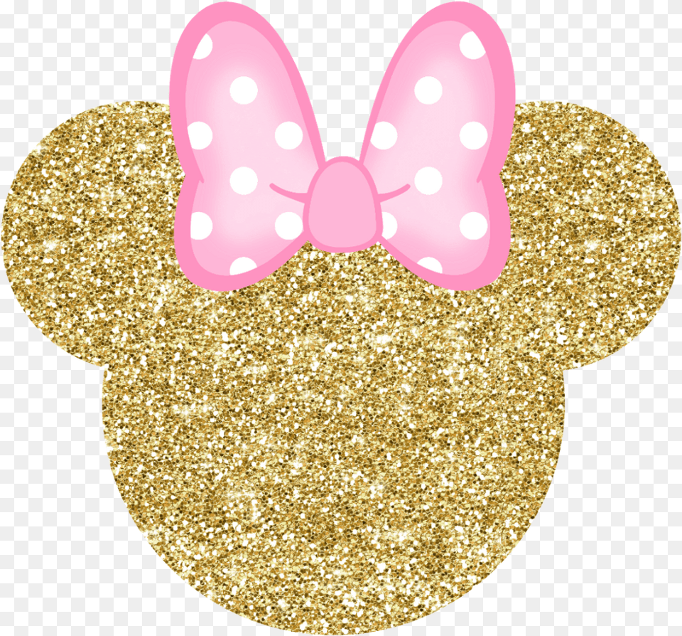 Minniemouse Glitter Bow Goldpink Pink Gold Minnie Mouse Background Pink Gold, Astronomy, Moon, Nature, Night Png