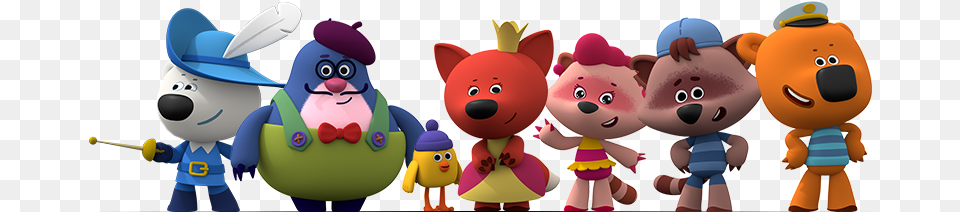 Minor Characters From Bebebears Vse Personazhi Mimimishek, Plush, Toy, Mascot, Baby Png Image