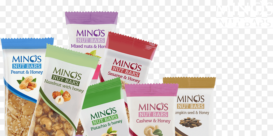 Minos Nuts Bars Corn Flakes, Advertisement, Poster, Food, Produce Png