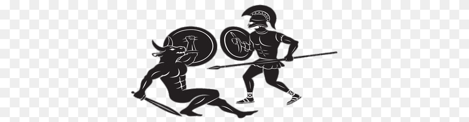 Minotaur And Greek Soldier, People, Person, Adult, Male Free Transparent Png