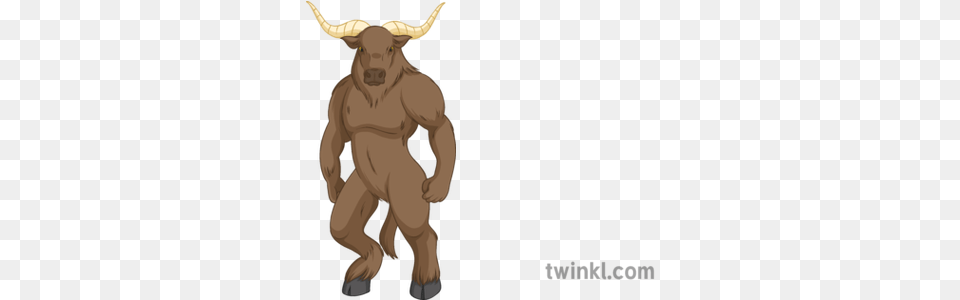 Minotaur Geography Monster Mythical Creature Folklore Secondary Supernatural Creature, Animal, Bull, Mammal, Cattle Png