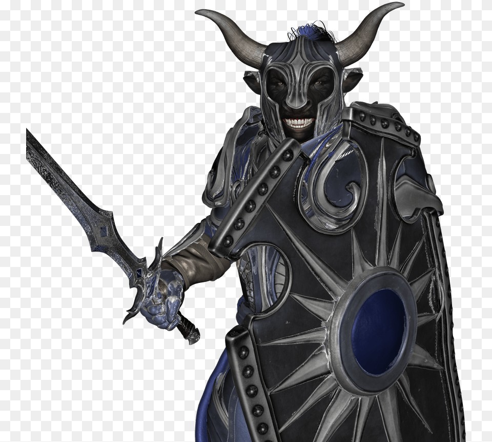 Minotaur In Armor, Sword, Weapon, Adult, Male Free Png Download