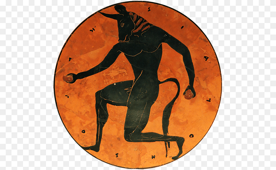 Minotaur Knossos Theseus Ancient Greece Ariadne Minotaur Greek, Pottery, Art, Painting, Person Free Transparent Png