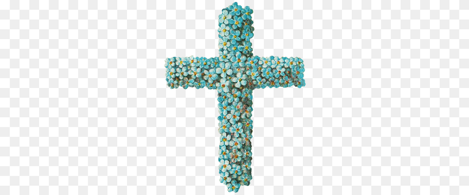 Minou Easter Cross Pasqua Croce Croix De Pques Psk Easter Cross Transparent Background, Symbol, Turquoise Free Png Download