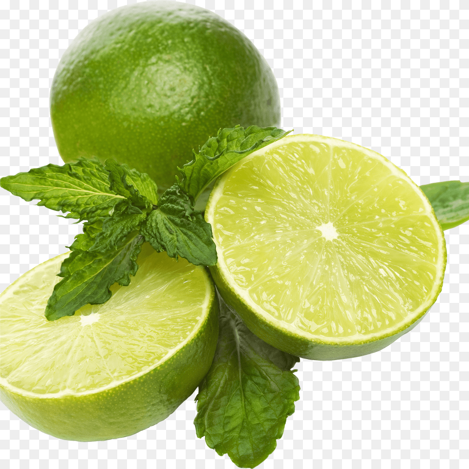 Mint And Lime Transparent Lime And Mint Transparent, Citrus Fruit, Food, Fruit, Plant Png Image