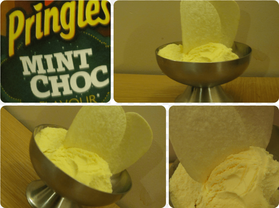 Mint Choc Pringles And Ice Cream Potato Chip, Dessert, Food, Ice Cream, Butter Free Png Download