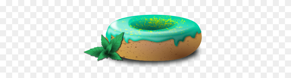 Mint Donut Clip Art, Food, Sweets, Cream, Dessert Png Image