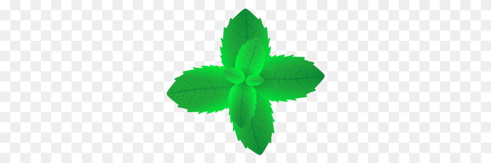 Mint Emojidex, Herbs, Leaf, Plant, Green Free Transparent Png