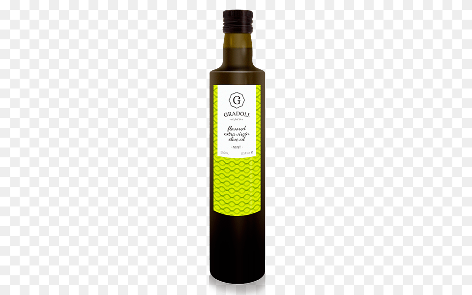 Mint Flavored Extra Virgin Olive Oil, Bottle, Food, Seasoning, Syrup Free Png
