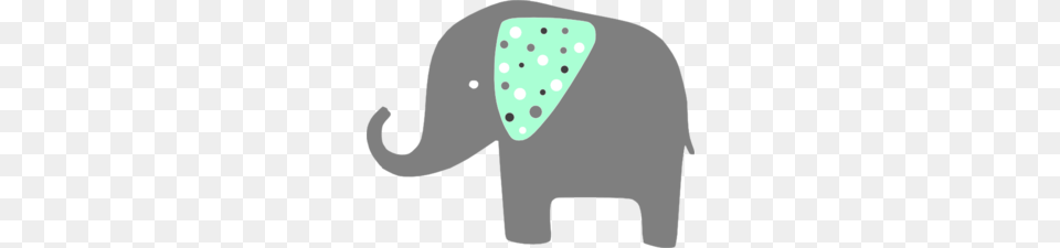 Mint Green Elephant Clip Art, Animal, Wildlife, Mammal, Baby Free Png Download