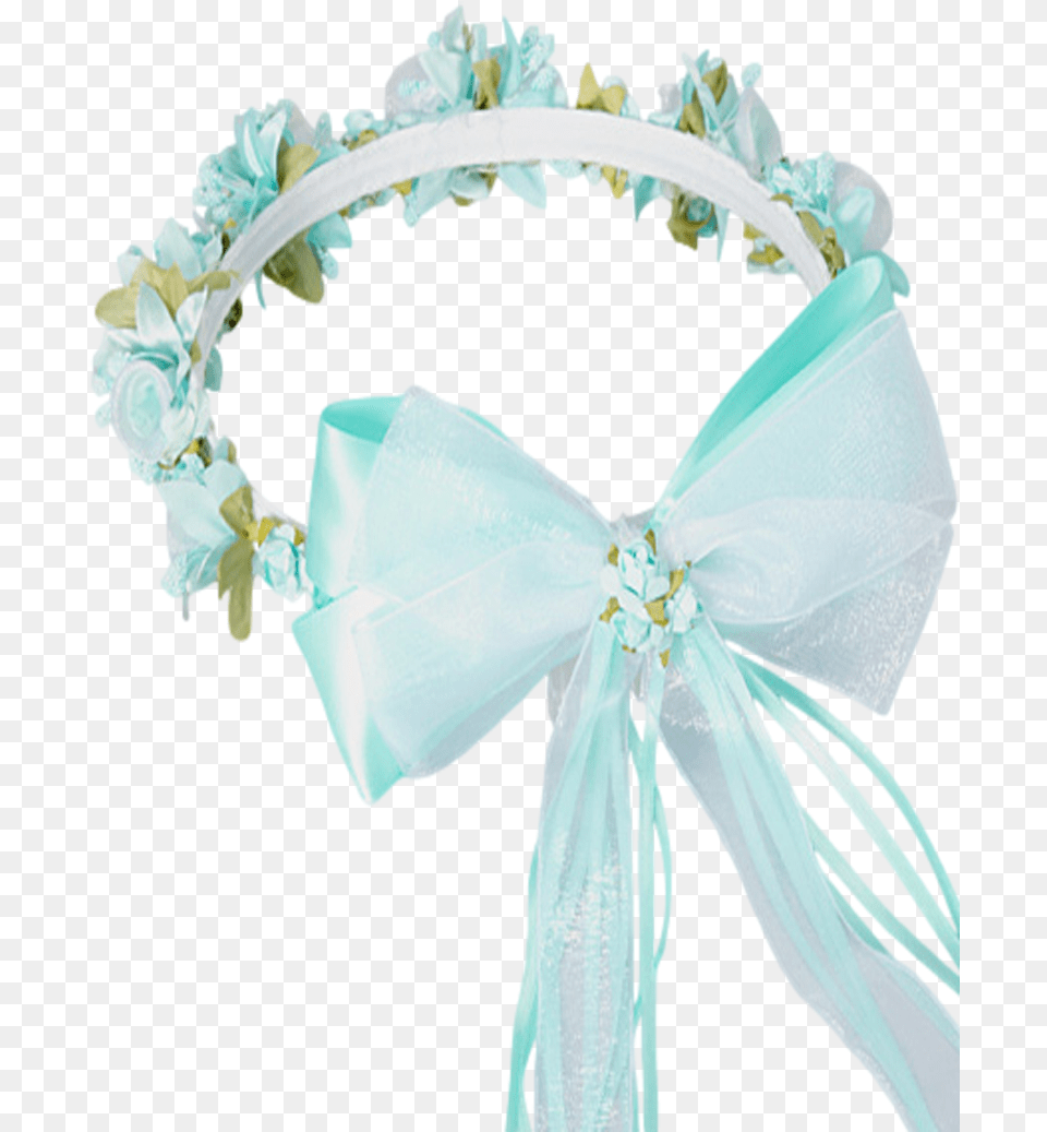 Mint Green Floral Crown Wreath Handmade With Silk Flowers, Accessories, Jewelry, Adult, Bride Free Png Download