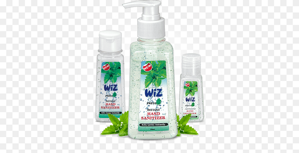 Mint Hand Sanitizer Wiz Hand Sanitiser, Bottle, Herbal, Herbs, Lotion Png
