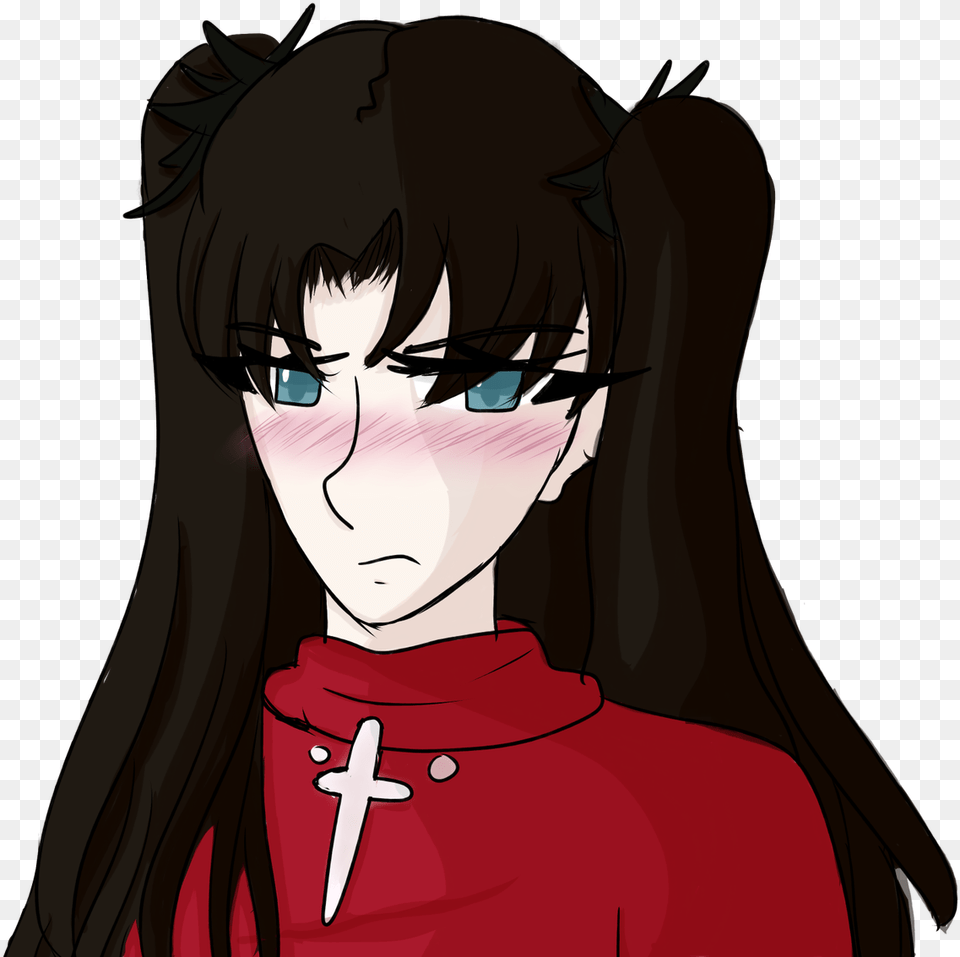 Minty On Twitter Fate Rin Tohsaka Gifs, Publication, Book, Comics, Person Free Transparent Png